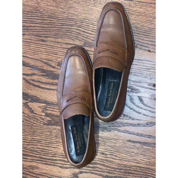 To Boot New York Adam Derrick Brown Leather Loafers Men’s Size 8.5 Italy main image 9